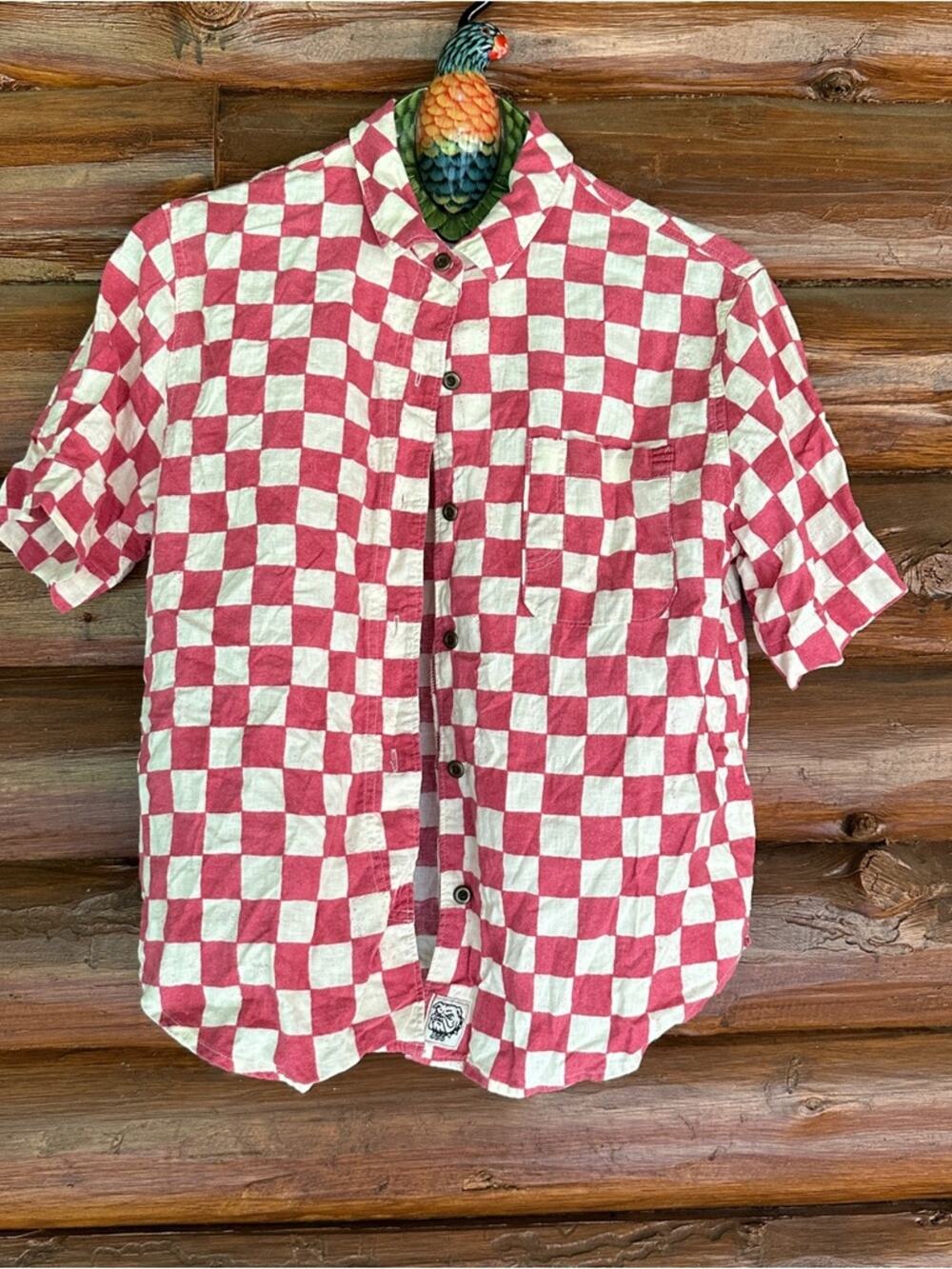 BDG Red & White Checkerboard shirt